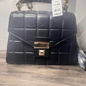 ALDO Black Quilted Shoulder Bag